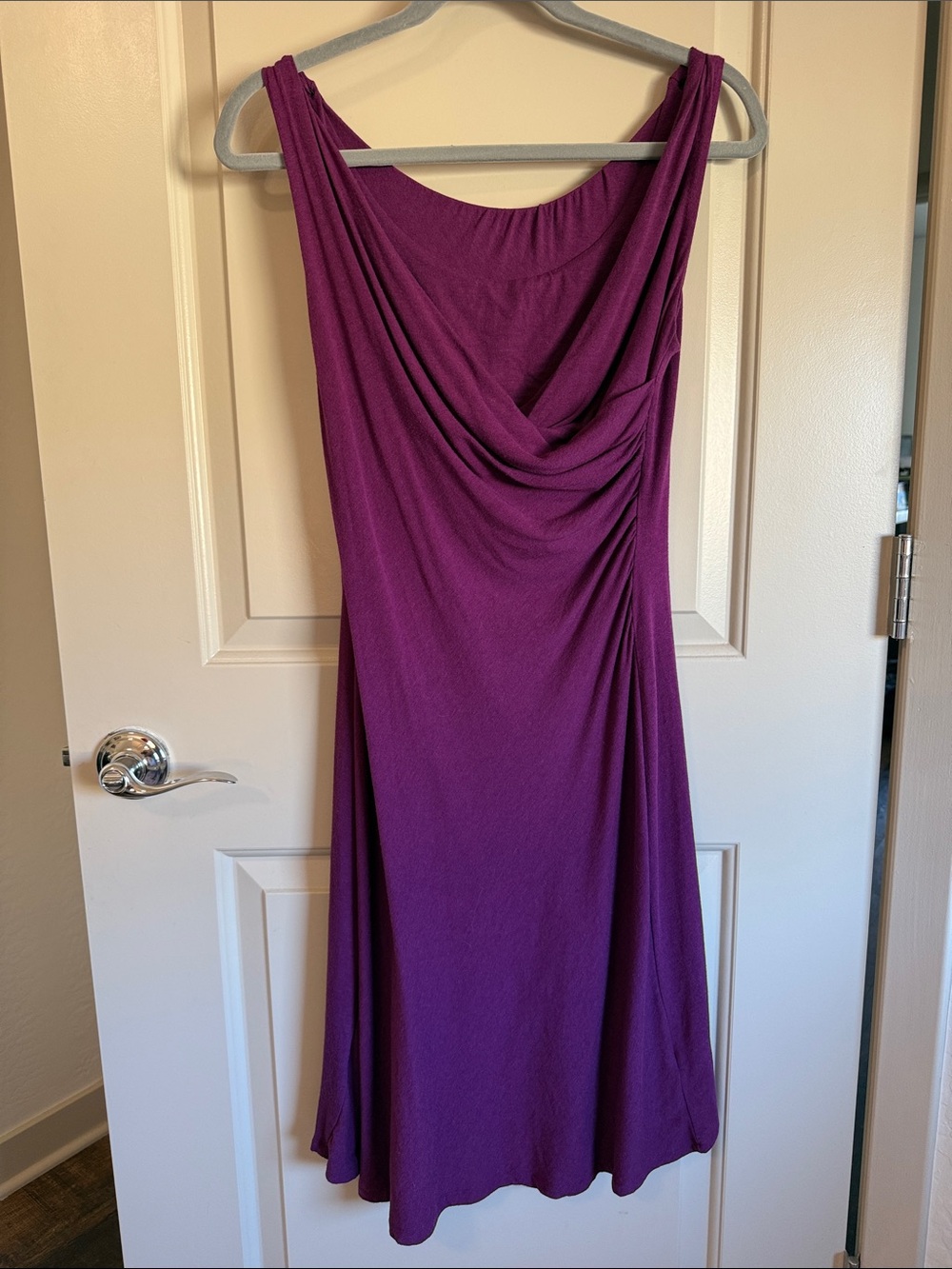 Blue Canoe dress large purple bamboo